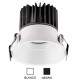 Foco Downlight LED COB Fijo Redondo Ø82mm 8w Konic Tech, Blanco ó Negro